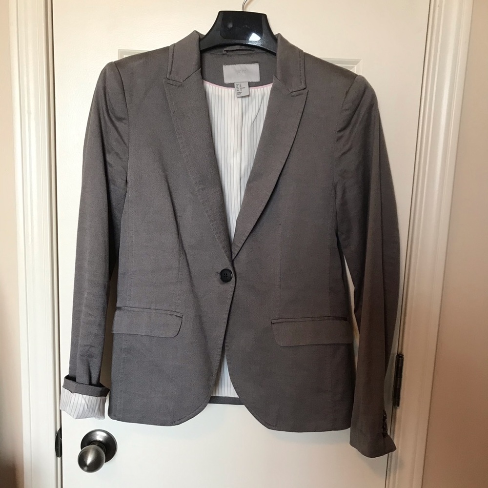 H&M fitted suit jacket